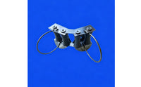 Curved Wire Frame Bridge-Style Line Guide Screw Mounted Two Roller Line Guide Compact