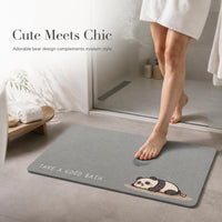 New Quick Dry Diatomaceous Earth Bath Mat Absorbent Non-Slip Bathroom Floor Mat