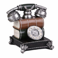 Vintage Telephone Piggy Bank Great Gift Idea Resin Telephone Money Bank Antique Phone Money Box for Collectors, Office, Bookshelf