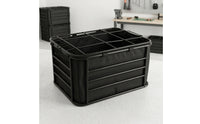 Zippered Cycle Rear Basket with Lid Rigid Rear Bike Basket Portable Versatile for Grocery Shopping