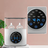 Multifunctional Baby Bottle Warmer with Digital Display Fast Heating Electric Bottle Warmer Countertop Appliance Automatic Shut-off for Parents, Nursery, Kitchen