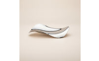 Stainless Steel Wave-Shaped Serving Tray Sculptural Fruit Tray Mirrored Dish Shallow for Hosts
