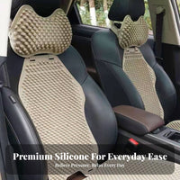 Breathable Silicone Car Seat Cushion Reduces Fatigue Ventilated Seat Pad Soft and Comfortable for Drivers, Seniors, Truck, Long Drives, Home