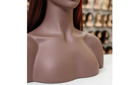 Hairpiece Display Head Lifelike Makeup Female Mannequin Head Stable Base Female Display Bust for Retail Store, Salon, Commerce Show