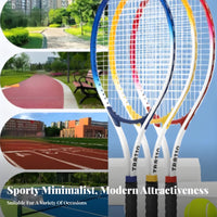 Lightweight Rebound Tennis Ball Coach Ultralight Aluminum Alloy Tennis Racket Easy to Use for Beginners, Children, Home, Backyard, Outdoor