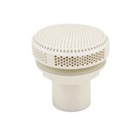 Round Face Pool Return Fitting Secure Fit Pool Fitting with Perforated Top Compatible Anti-Suction for Fiberglass Pools