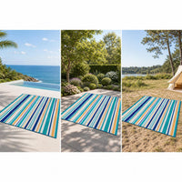 Thickened Foldable Beach Picnic Mat, Moisture-proof Outdoor Rug, PP Woven Camping Blanket for Outings and Camping