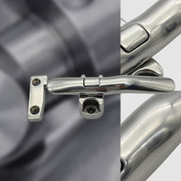 Latch with Mounting Plate Stainless Steel Door Latch Marine Grade Hardware for Cabinets