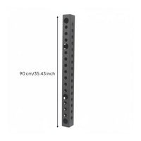 Space-Saving Multifunctional Wall Column Expandable Wall Mount Upright Rack Heavy Duty Steel Modular Fitness Rig