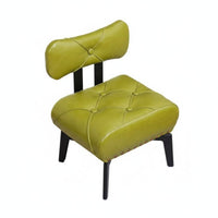 Comfortable Backrest Bow-Back Changing Stool Stable Load-Bearing Footrest Tufted Cushion Household Furniture Easy to Clean for Adults, Homeowners, Entryway, Foyer, Living Room, Bedroom