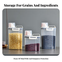 Moisture-Proof Rice Storage Container Dustproof Airtight Grain Container Safe for Countertop