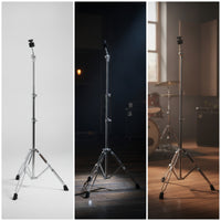 Straight cymbals Stand Non-Slip cymbals Stand Double-Braced Hardware for Drummers, Stage, Sound Studio