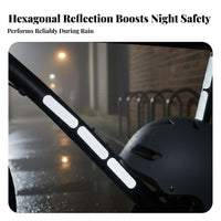 10 Pieces Reflective Er Versatile Nighttime Motorcycle Visibility Strip Weather Resistant Night Visibility Er for Motorcyclists, Cars