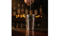drink Mixing Cup with Spout Engraved Stainless Steel Mixing Cup Reflective Vessel for Bars