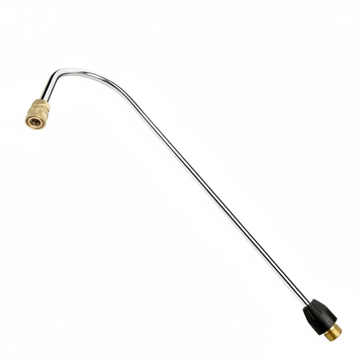 Quick Connect Angled Pressure Washer Extension M22-14 Fitting Gutter Cleaner Attachment Hard-to-Reach Areas Cleaning Tool Accessory Stainless Steel for Driveway