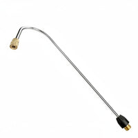 Quick Connect Angled Pressure Washer Extension M22-14 Fitting Gutter Cleaner Attachment Hard-to-Reach Areas Cleaning Tool Accessory Stainless Steel for Driveway