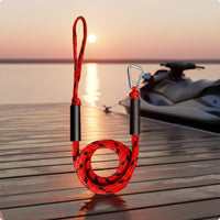 Shock-Absorbing Bungee Dock Line Guarding Sleeves Elastic Mooring Line Looped End Marine Gear for Docking, Anchor Point, Boating