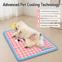Dog Mat 72x52cm, Washable Breathable Pet Mat, Non-Slip Fabric for All Seasons, Waterproof Dog Bed