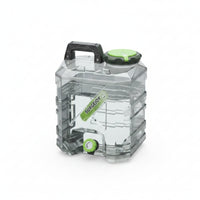 Faceted Diamond-Pattern Water Bucket Clear Water Bucket with Tap Rigid Easy to Clean for Camping