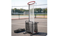 Volleyball Setter Target with Hoop Adjustable Height for Gym, Backyard, Coaches