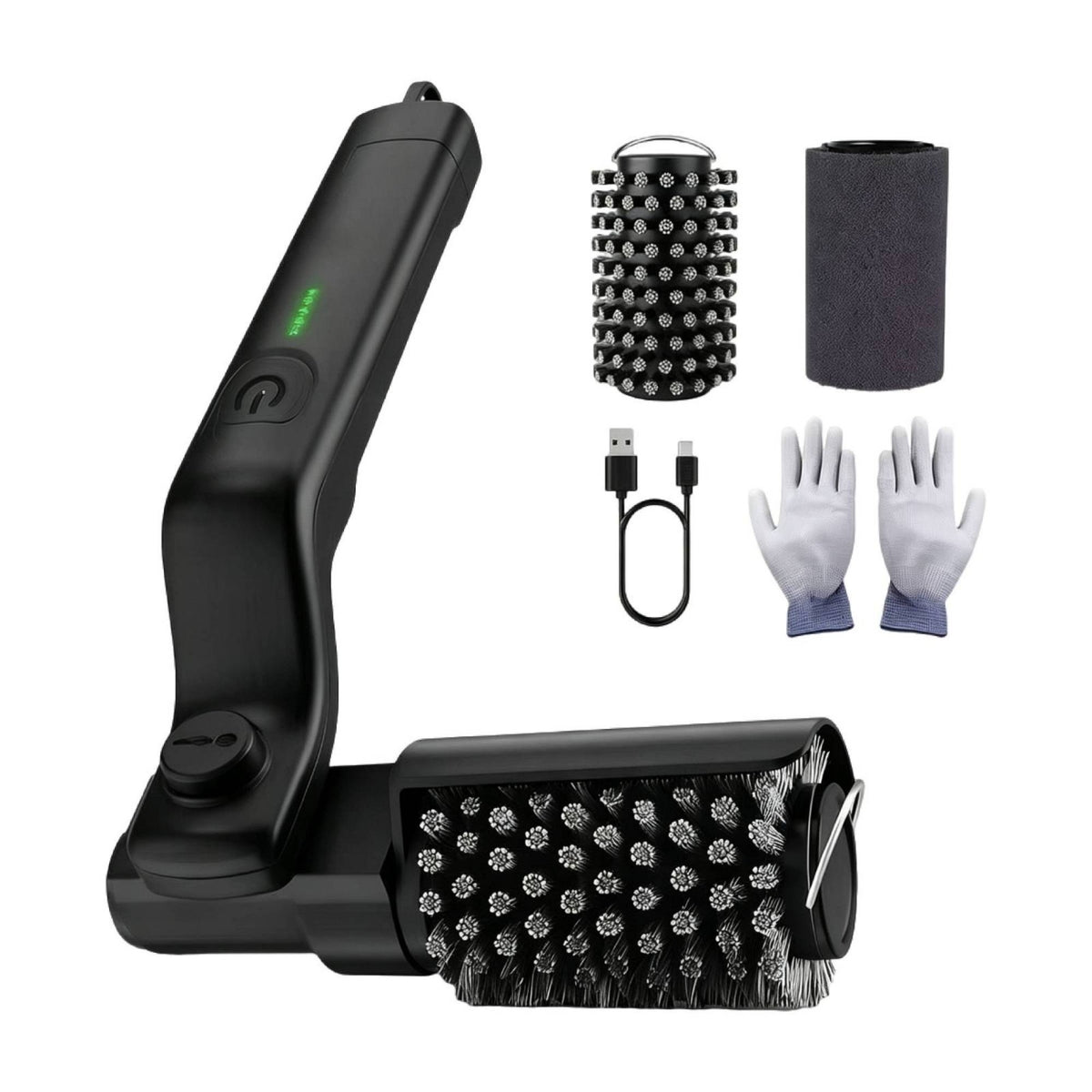 Handheld Electric Grill Brush Rotating Grill Cleaning Brush with Replacement Head Portable for Barbecues