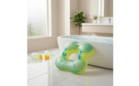 Secure Buckle Underarm Support Buoy Dolphin Print Inflatable Swim Buoy Float Cushioned Inflatable Baby Swim Float PVC-Like for Infants, Toddlers