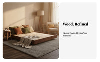 Headboardless levitating Frame Headboard-Less foundation Base Minimalist and aesthetic Bedstead for Minimalists, residents, Bedroom, Apartment