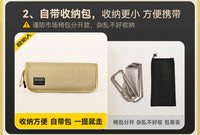 原始人折叠凳户外露营椅子板凳便携式野外钓鱼马扎火车地铁小凳子 豪华款 沙色【双层椅面 300斤大承重】大号