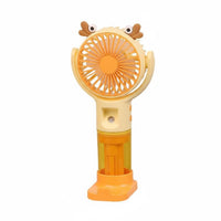 3 Wind Speeds USB Spray Fan Portable Cartoon Creature Desk Fan for Students, Kids, Office, Travel, Dorm Room