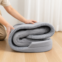 Waterproof Dog Bed, Large Grey Cooling Mat Pet Bed, Indestructible Tear Resistant Polymer for All-Season Use