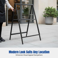 Foam Board Display Rack, Outdoor Freestanding Poster Stand, Foldable, Double-Sided, Windproof, Portable Sign Holder for Shop, Event