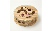 Wooden Cat Toy Indoor Foraging Maze Space-Saving for Living Room, Cats, Kittens