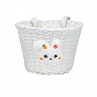 Handwoven Cartoon Soft Basket Cute Design Woven Cycle Basket Easy to Install Long-Lasting for Balance Bike Riding