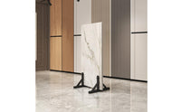 2 Pieces Tile Display Rack High Load-Bearing Tile Display Stand Floor Sample Stand Accessible Design Stone Slab Holder Easy
