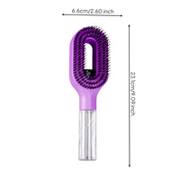 Dense Bristles Spray Hair Comb Transparent Handle Detachable Bottle Comb Handheld Misting Hair Brush Retail Box Packaging