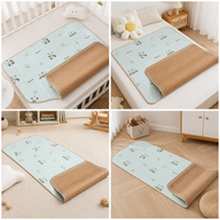 Baby Rattan Mat for Kindergarten, Children's Summer Breathable Sweat-Absorbing Nap Mat for Newborns