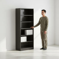 Tall Multi-Tier Shelving Single Unit Adjustable Design Floor Standing Shelving Single Unit Accessible Shelf Storage Single Unit