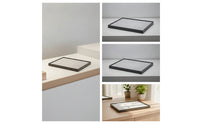 PU Jewelry Display Tray Elegant Flat Jewelry Tray Space-Saving for Dresser, Closet