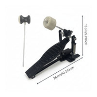 Spring-Loaded Bass Drum Pedal with Felt Beater Long-Lasting Single Bass Drum Pedal Responsive Smooth for Rehearsals