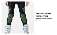 Impact-resistant knee pads for running