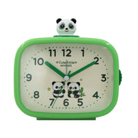 Melody Analog Alarm Clock Decorative Desk Clock with Figure Tabletop Compact for Nightstand
