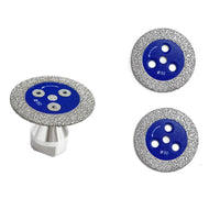 3 Pieces Heat-Dissipating Diamond Cutting Disc with M14 Flange Threaded Diamond Cutting Blade with Flange Compact Abrasive for Masons, Tilers, Angle Grinders, Tight Confined Areas, Stone Carving