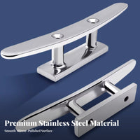 Mooring Extension Cleat Stainless Steel Mooring Cleat Rustproof Stainless Steel Boat Bollard for Yacht