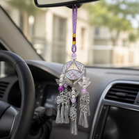 Guangxi Jingxi Zhuang Brocade Embroidered Hydrangea Bell Car Hanging Ornament Gift Box