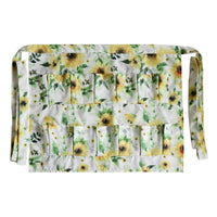 Multi-Pocket Waist Apron with Pockets Machine Washable Half Apron Sturdy Apparel Lightweight for Gardeners, Crafters, Kitchen, Gardening