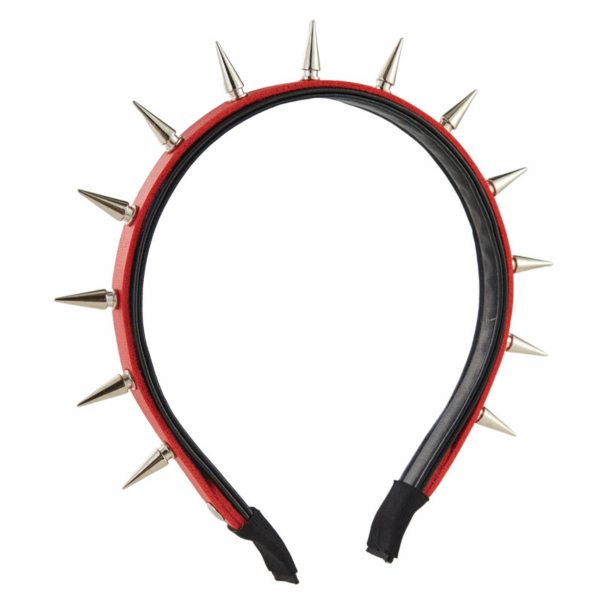 Goth Studded Headband Edgy Headband with Spikes Rock Hairband Slim for Parties, Fashion Shoots