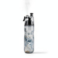 2-in-1 Spray Bottle Two-Way-Use Mist Drink Bottle Hydration Gear Translucent Cylindrical for Sports People