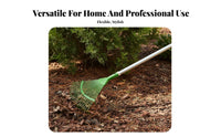 Telescopic Foliage Rake Rust-Resistant Adjustable Garden Rake