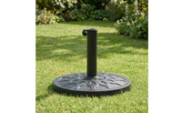 Resin Umbrella Base Low-Height Umbrella Base with Tightening Knob Hand Knob Tightening Screw Round Hardware Stable for Garden