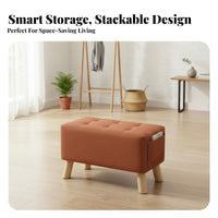 Minimalist Design Long Entryway Seat Modern appearance Long Ottoman Bench Soft Seating Household Furniture adaptable for Families, homeowners, Renters, Living Room, Hallway, Bedroom